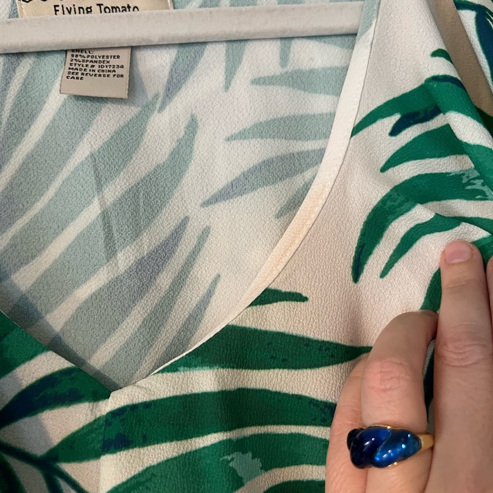 Tropical Palm Ruffle Maxi - Picture 6 of 8